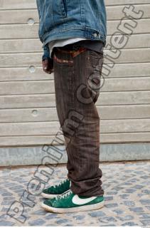 Black man in blue jeans clothe 0023